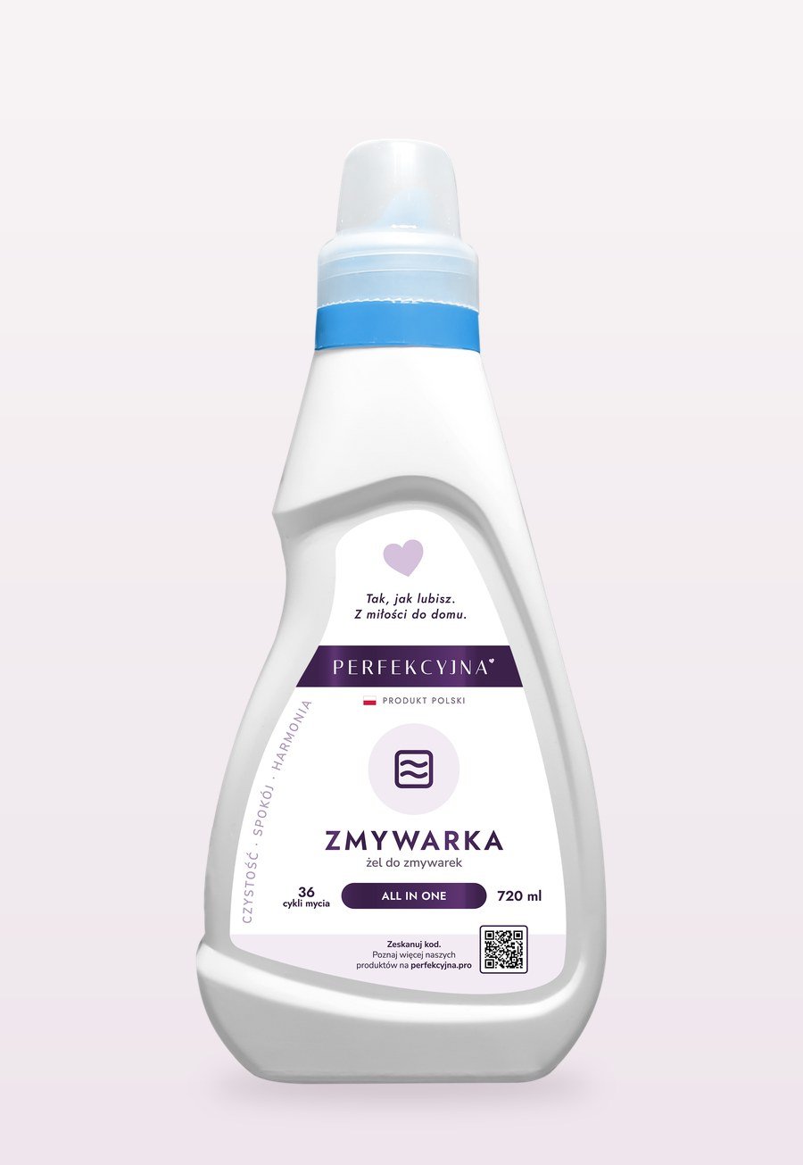 Perfekcyjna Zmywarka, biała butelka 720 ml